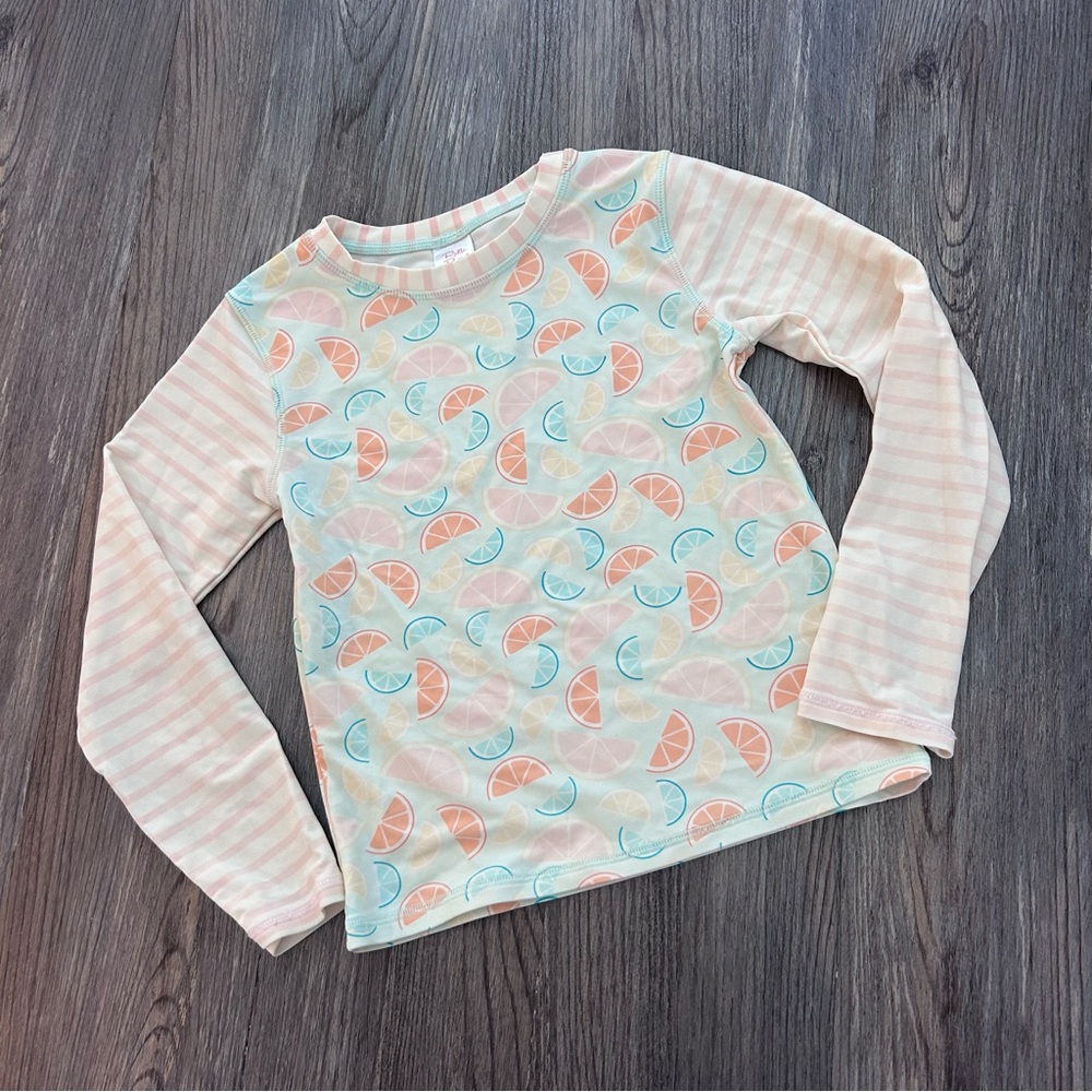 Ruffle Butts girls swim rashguard size 7